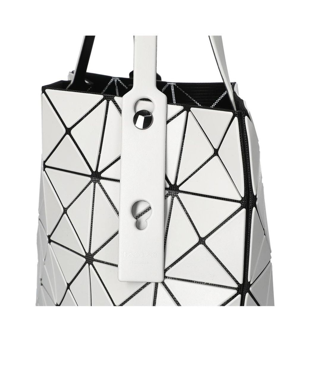 Issey Miyake White Track Tote Bag