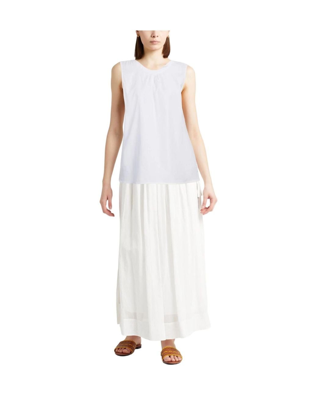 Max Mara White Top Cotton