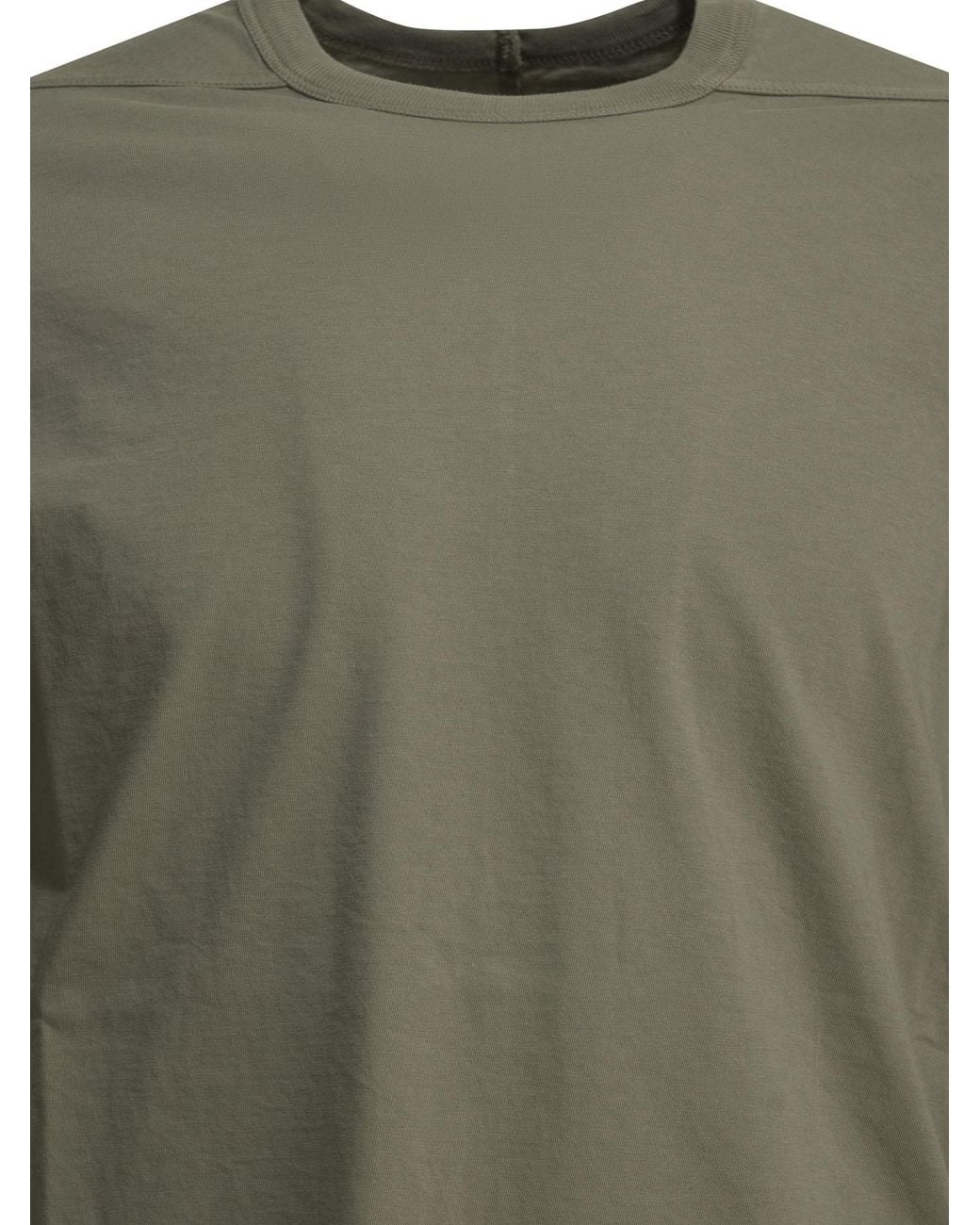 Rick Owens Green 'Level' Crew-Neck T-Shirt for men