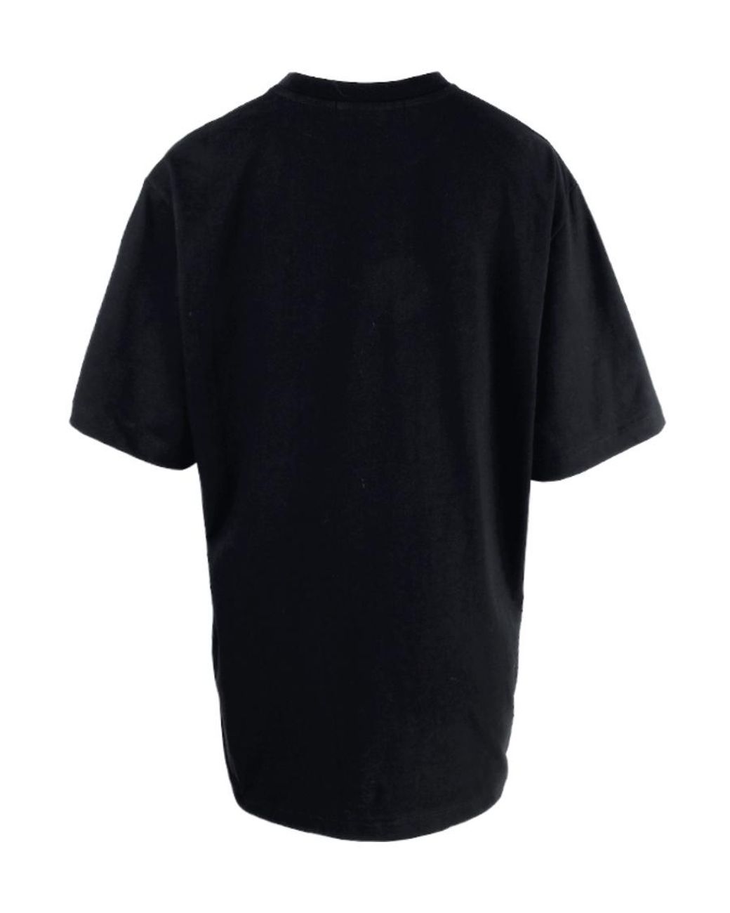 MSGM Black Logo-Print T-Shirt
