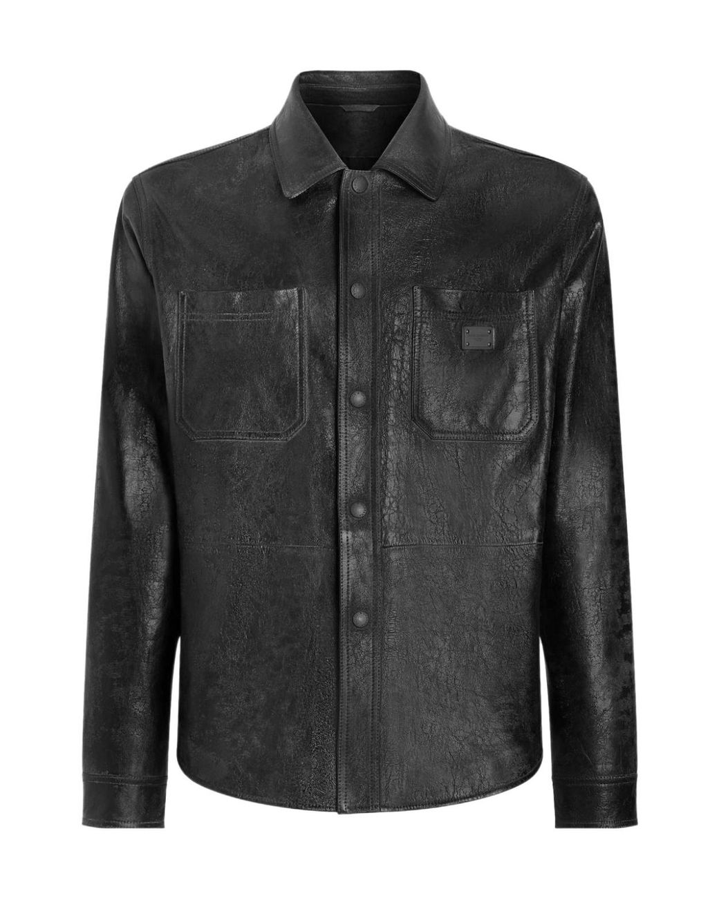 Dolce & Gabbana Black Logo Tag Shirt for men