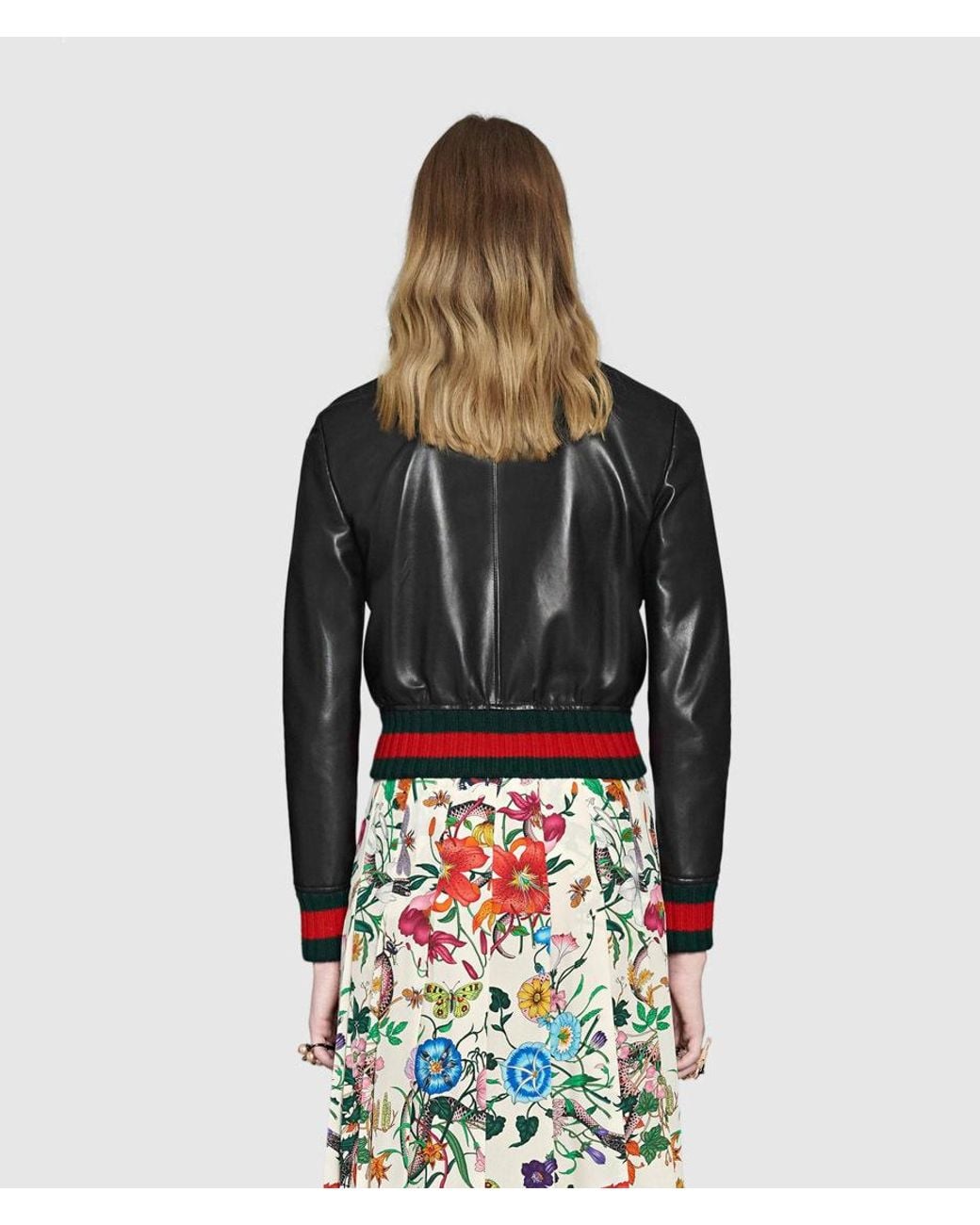 Gucci Black Knot Leather Coat