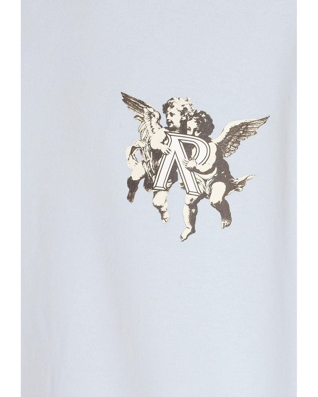 Represent Blue Legacy Cherubs Logo Printed Hoodie for men