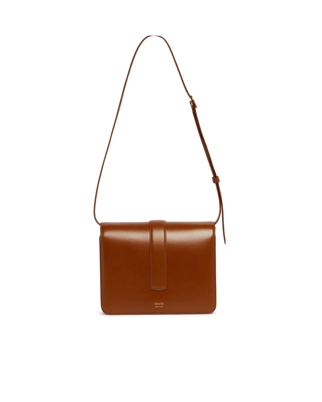 Khaite Brown Blake Leather Shoulder Bag