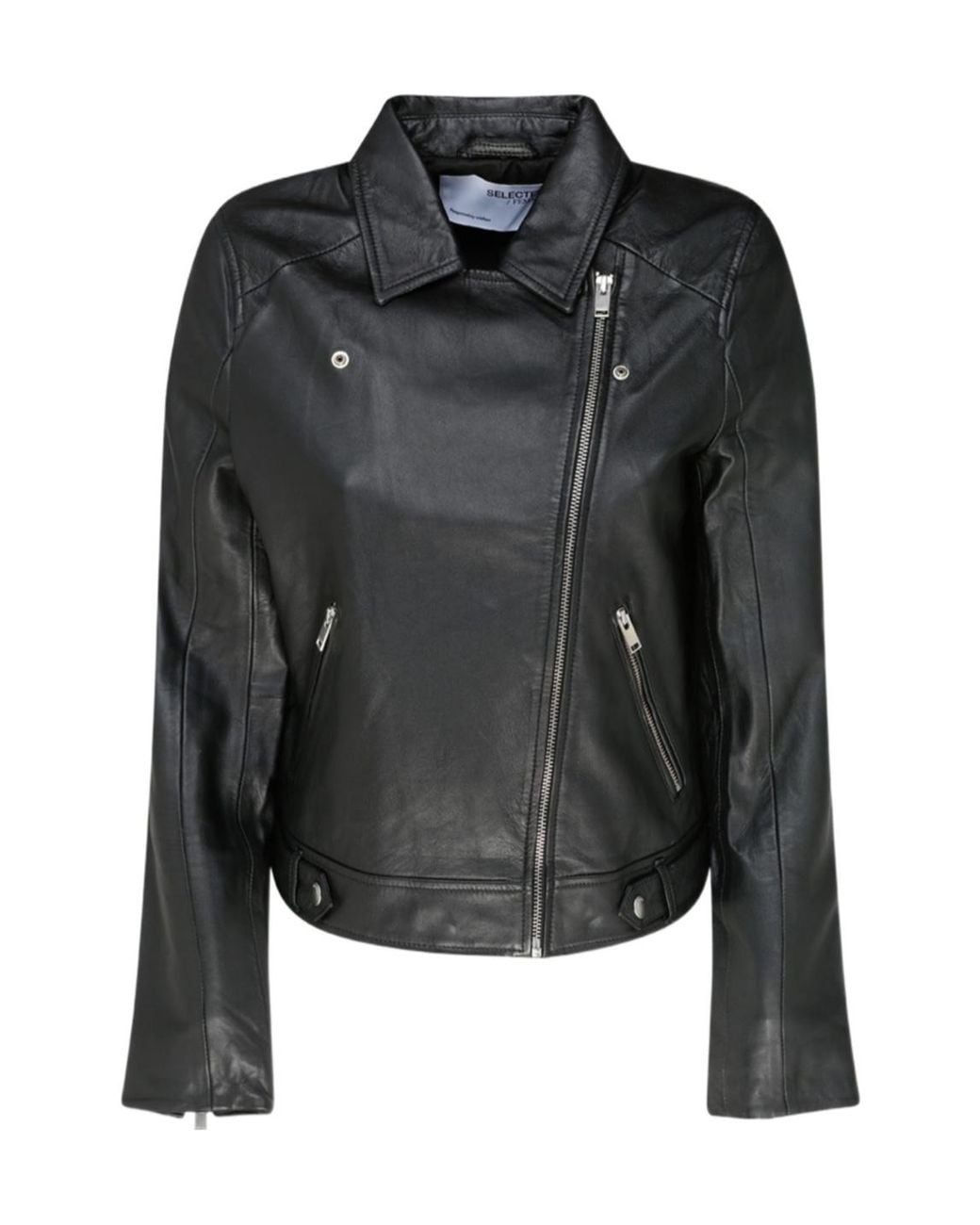 SELECTED Black Leather Jacket