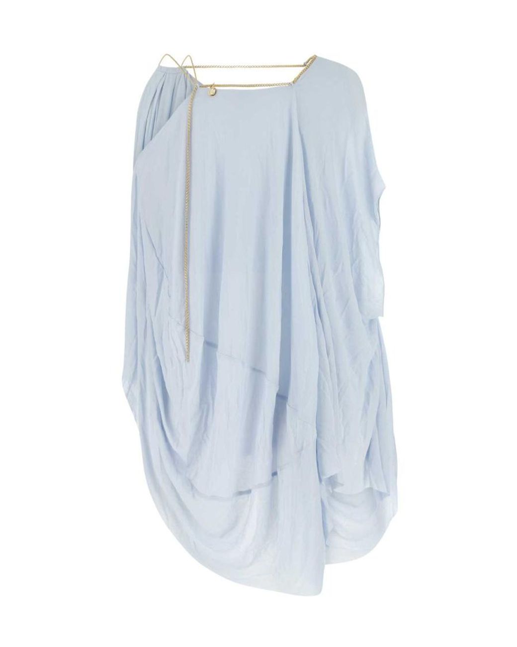 Loewe Blue Draped Blouse