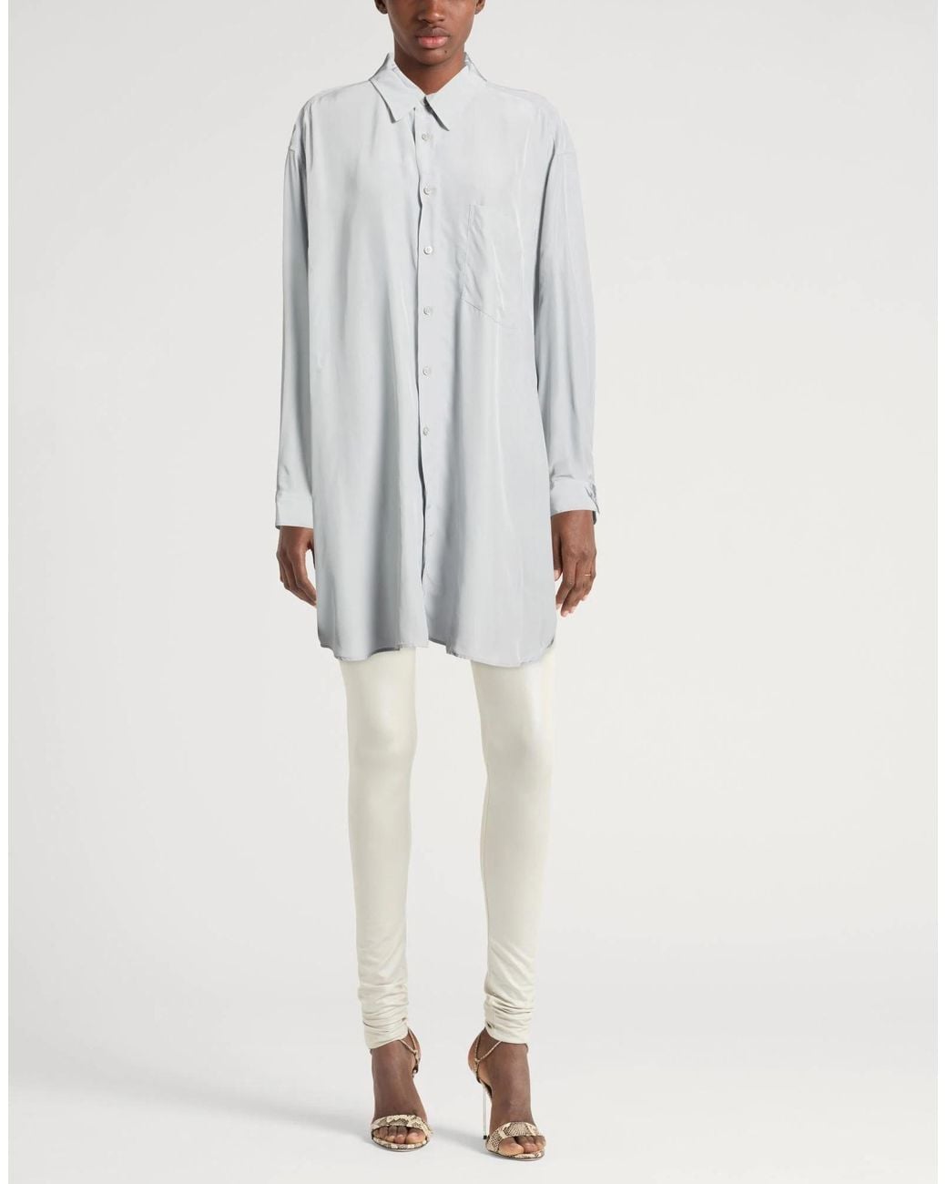 Maison Margiela Gray Simple Long-Sleeved Shirt