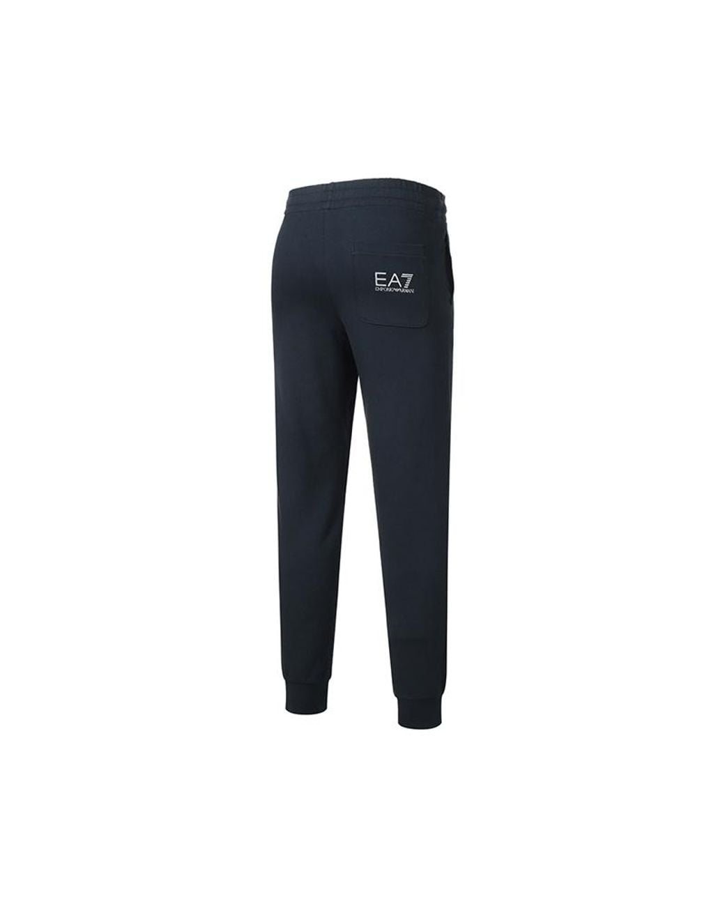 EA7 Blue Side-Logo Trousers for men