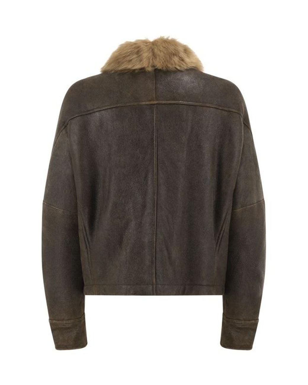 Brunello Cucinelli Gray Aviator Jacket