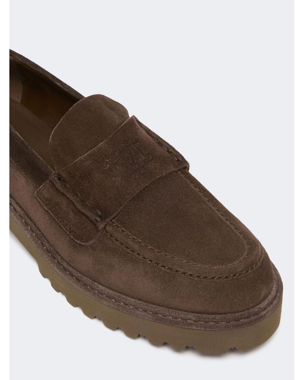 Max Mara Brown Mxaafelio Round-Toe Loafers