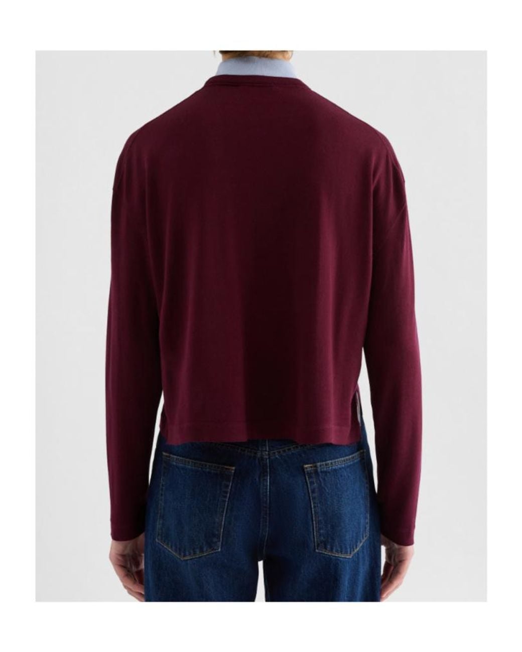 Jil Sander Purple Crew Neck Knitted Sweater for men