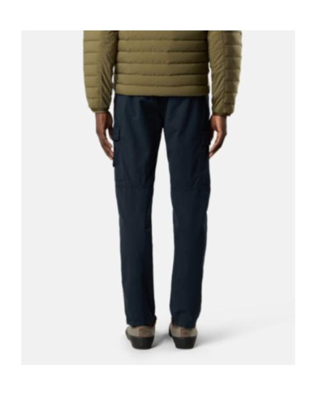 Stone Island Blue Tapered Cargo Trousers for men
