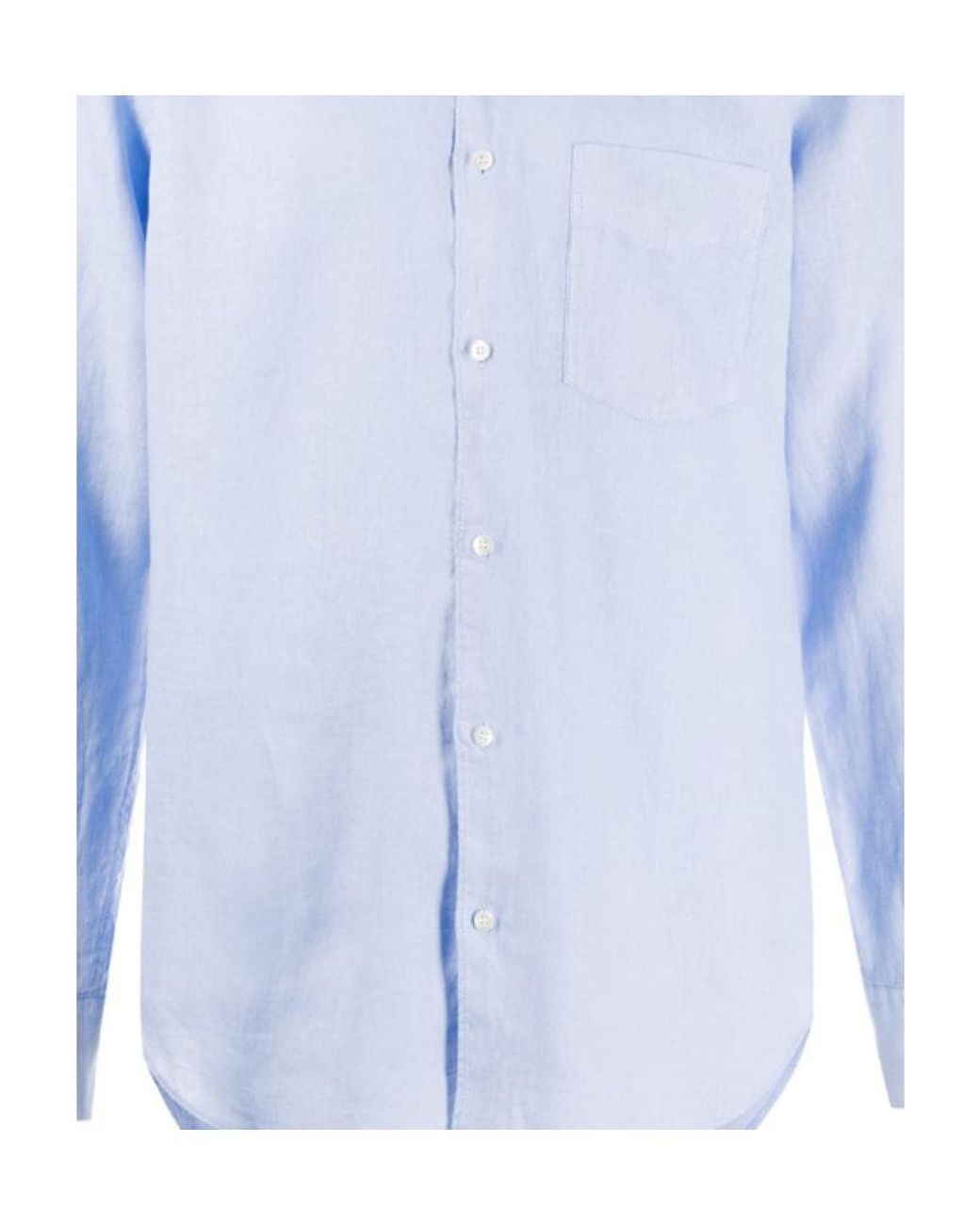 Aspesi Blue Classic Long-Sleeve Shirt for men