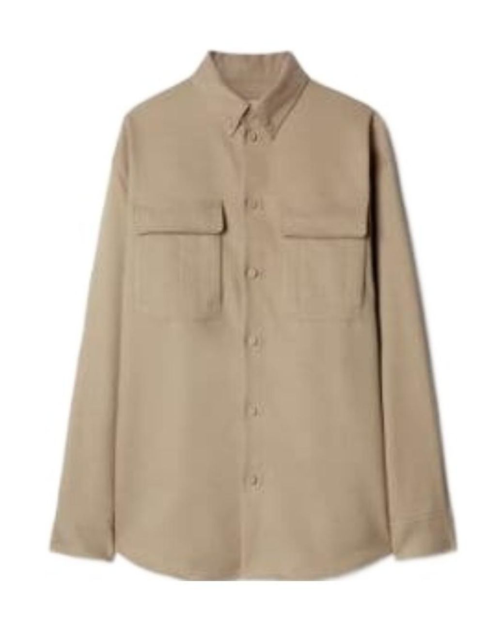 Off-White c/o Virgil Abloh Natural Buttoned Long-Sleeved Shirt for men