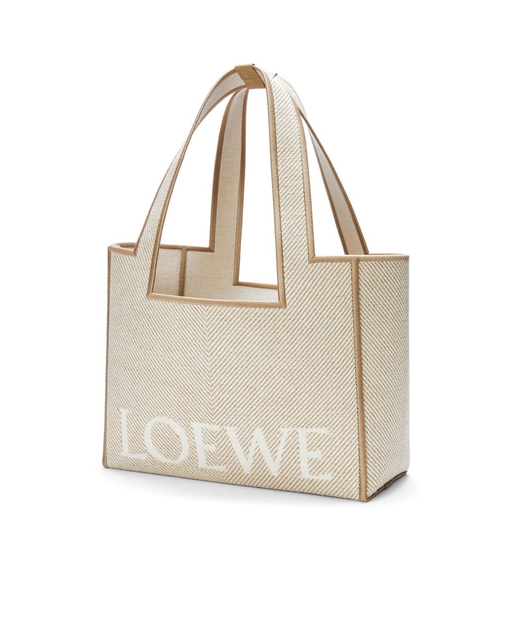 Loewe Natural Logo Jacquard Medium Tote Bag