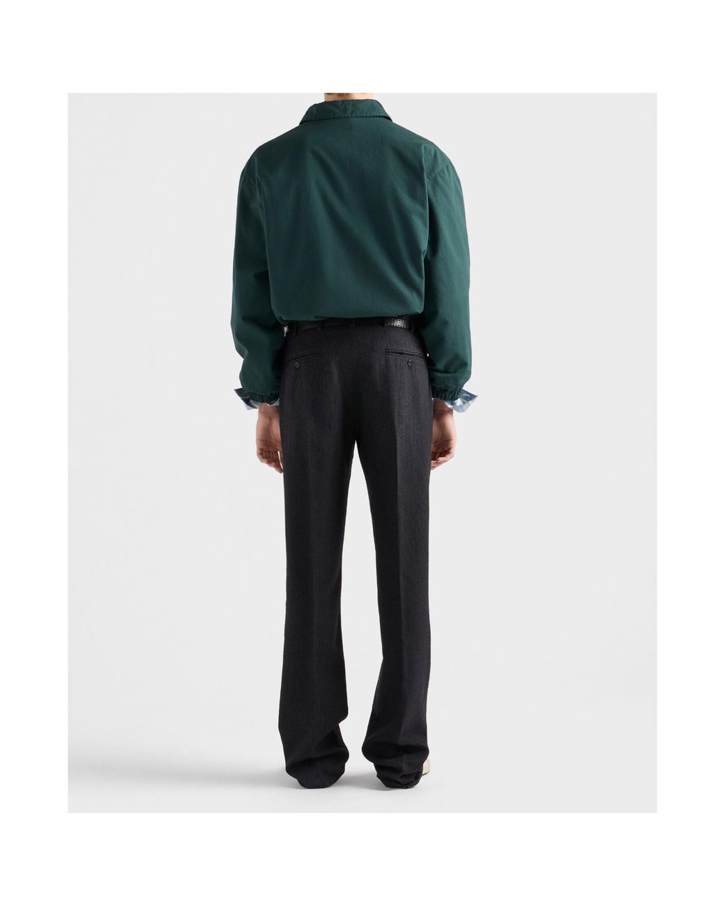 Prada Green Cotton Jacket for men