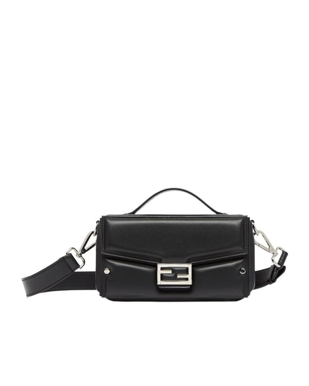 Fendi Black Baguette Soft Ff-Motif Quilted Tote Bag for men