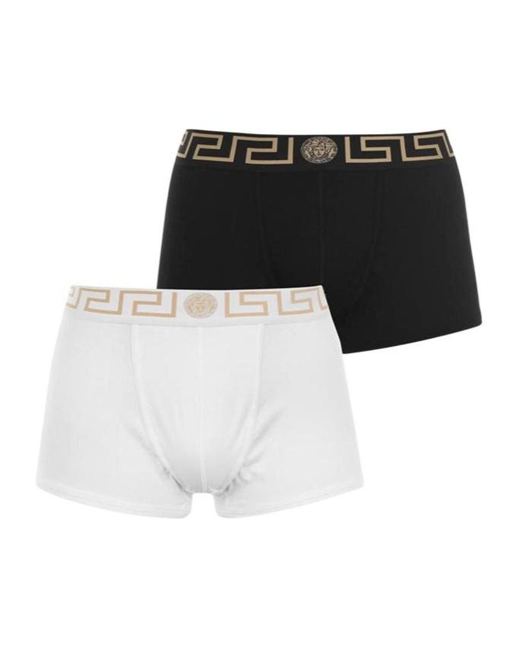 Versace Black Logo Briefs Two-Pack for men