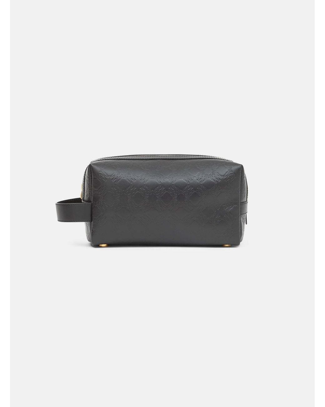 Amiri Gray Ma Quad Leather Dopp Kit for men