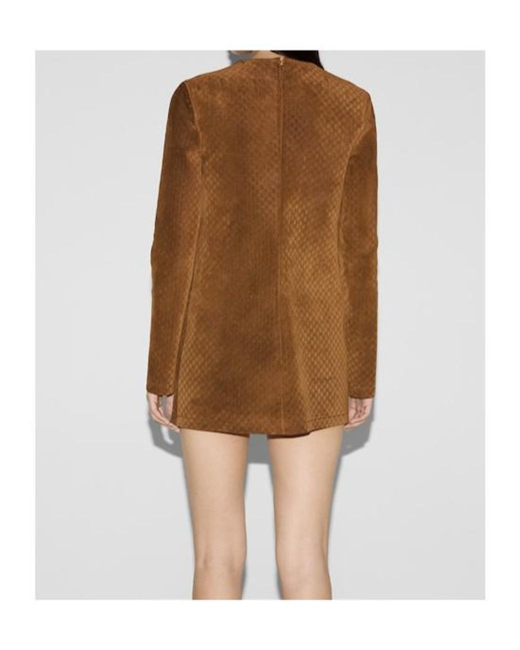 Gucci Brown Monogrammed Horsebit Detailed Mini Dress