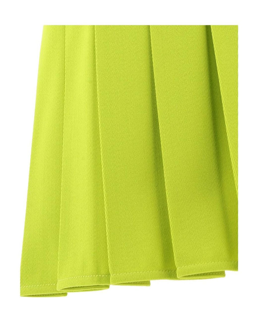 Bottega Veneta Green Pleated Skirt With Buttons