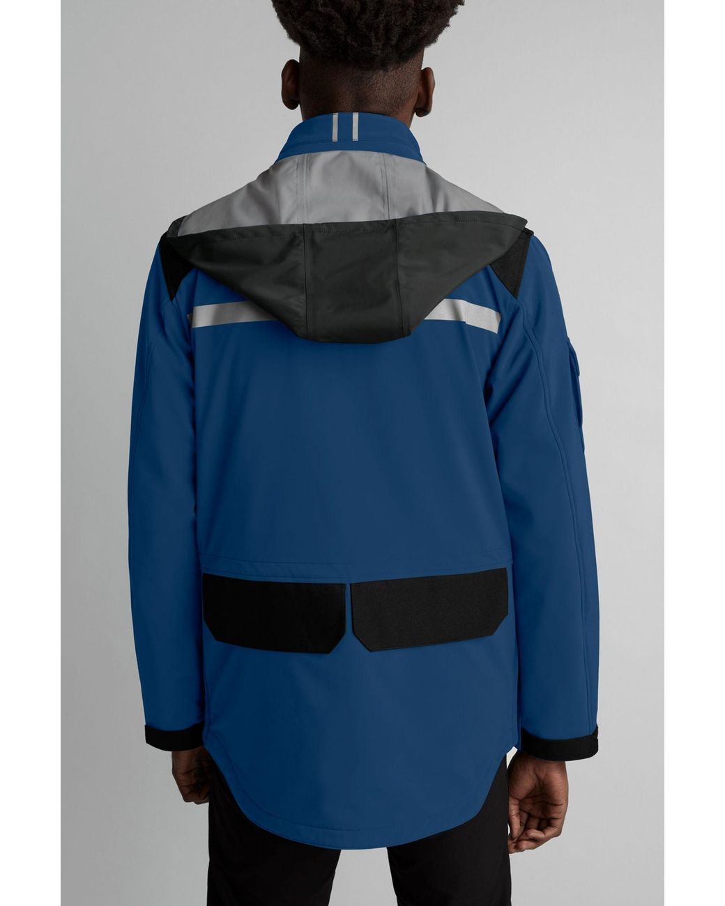 Canada Goose Blue Logo Decal Pocket Casual Jacket for men