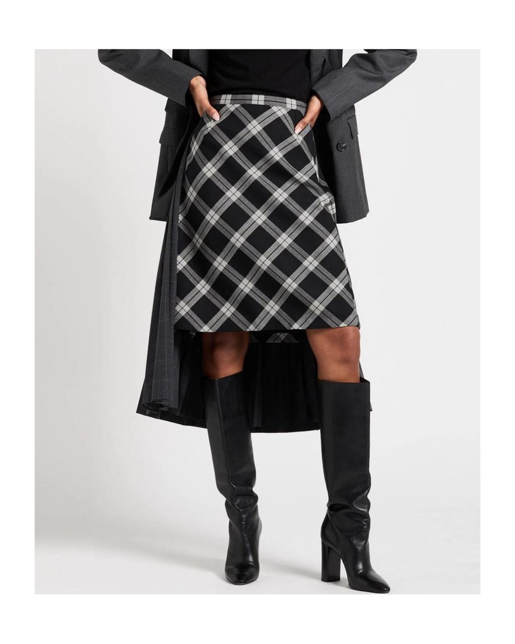 Balenciaga Black Midi Skirt