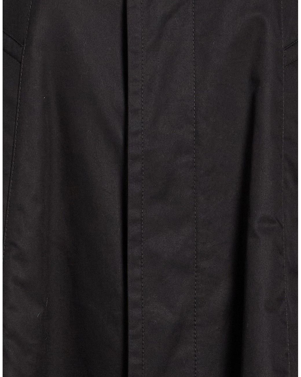 MM6 by Maison Margiela Black Solid-Colored Coat