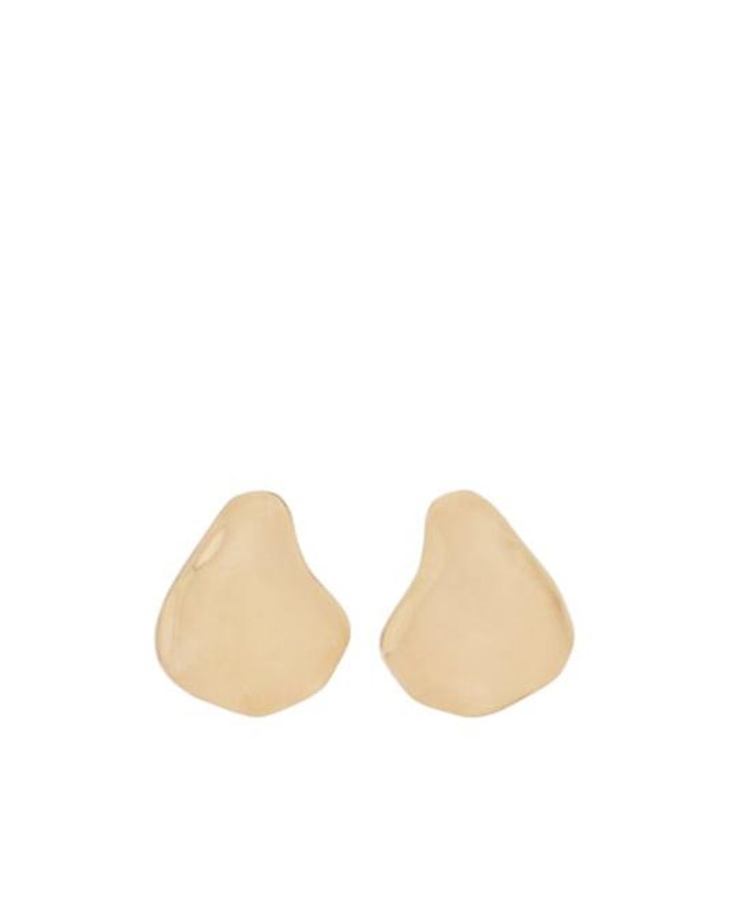 Magda Butrym White Plated Earrings