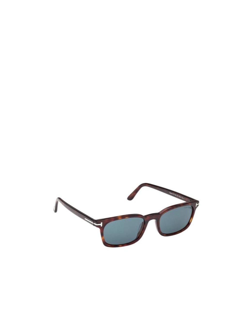 Tom Ford White Eyewear Rectangular Frame Sunglasses for men