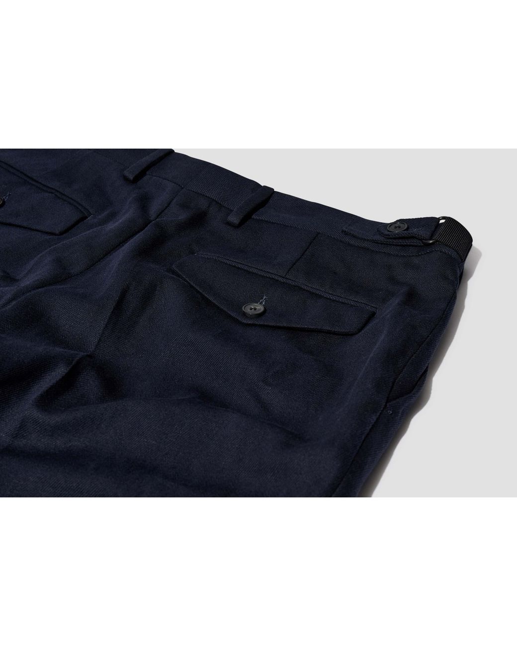 Dries Van Noten Blue Belt-Loop Casual Pants for men