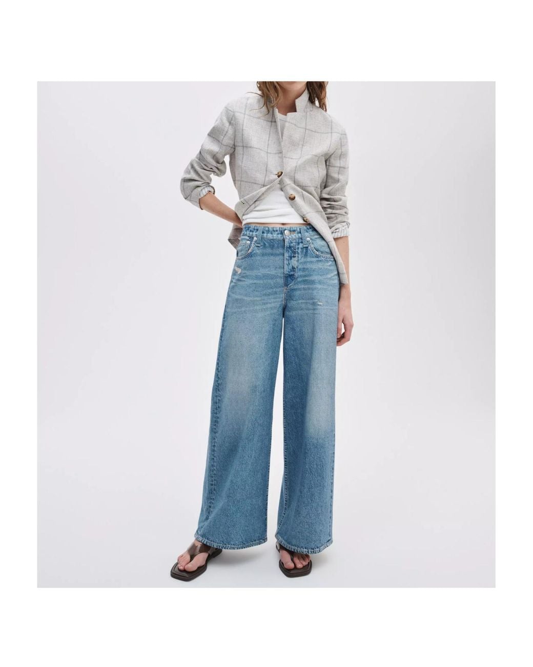 Rag & Bone Blue Miramar Sofie Ankle-Length Jeans