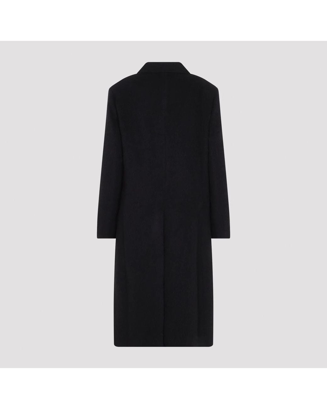 Studio Nicholson Black Double-Breasted Coat