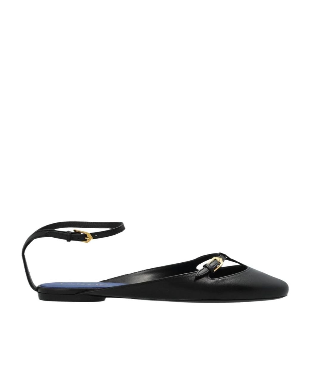Lanvin Black Mary Jane Ballet Flats