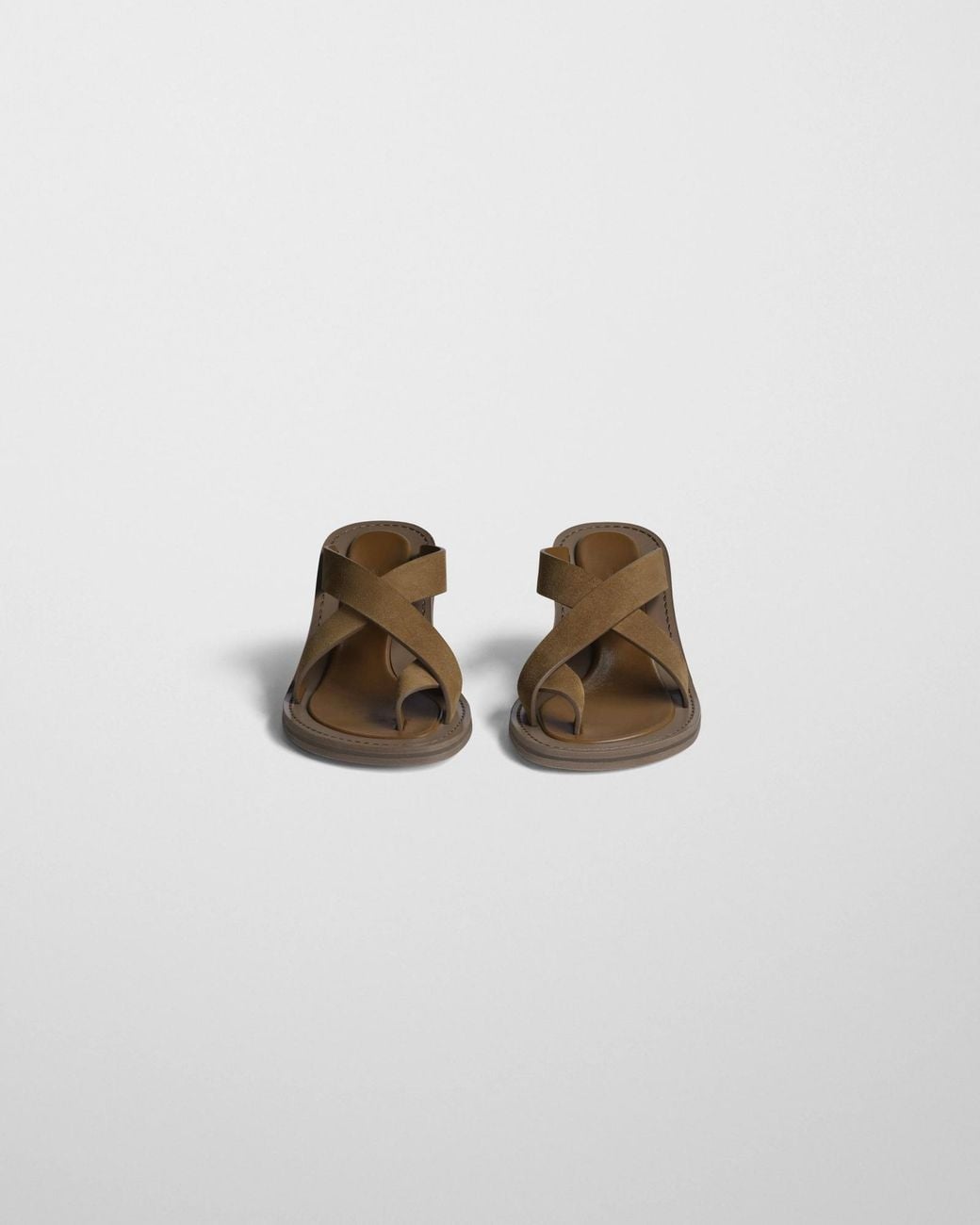 Phoebe Philo Brown Round-Toe High-Heeled Sandals
