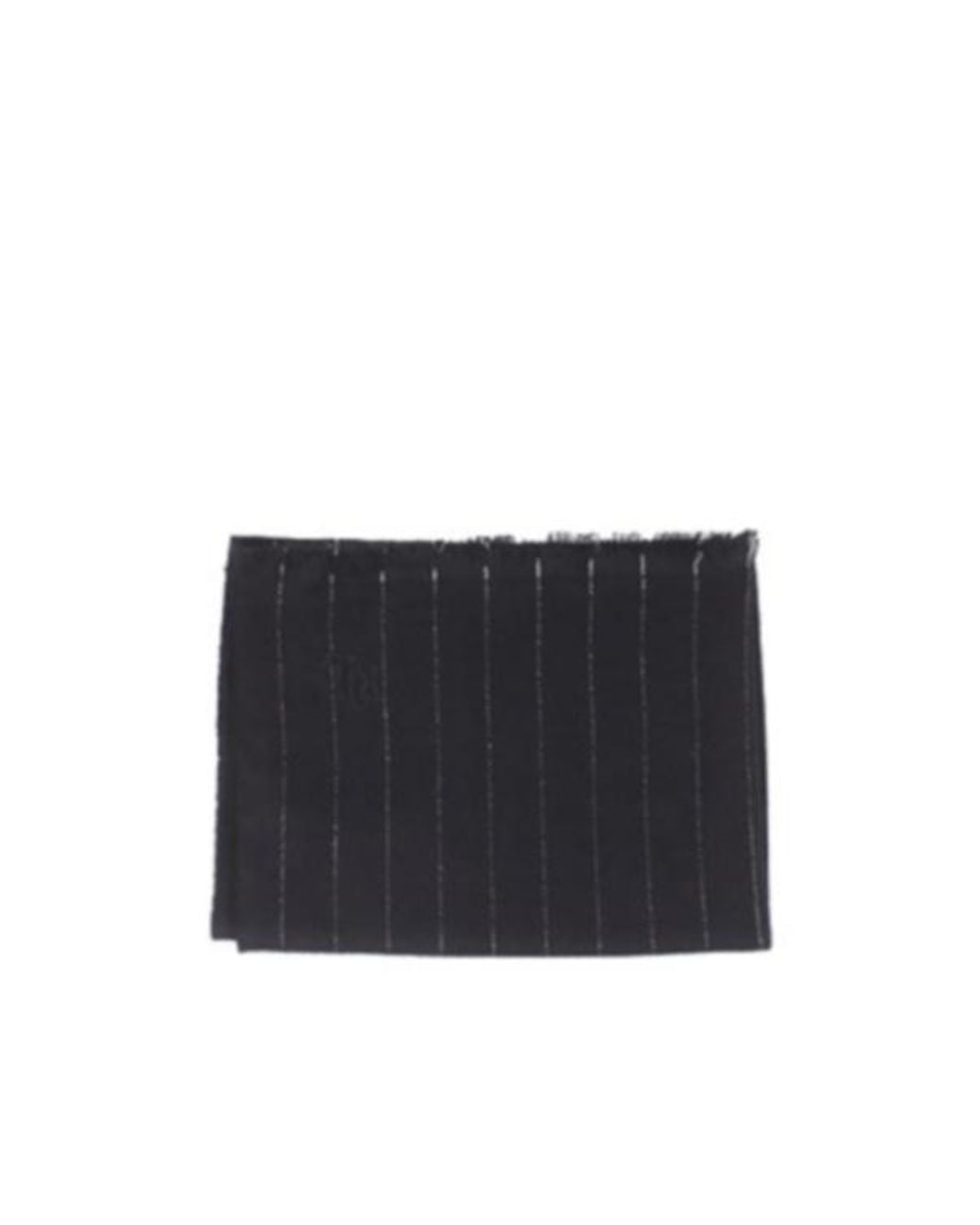 Ralph Lauren Black Lauren Pinstripe Square Scarf