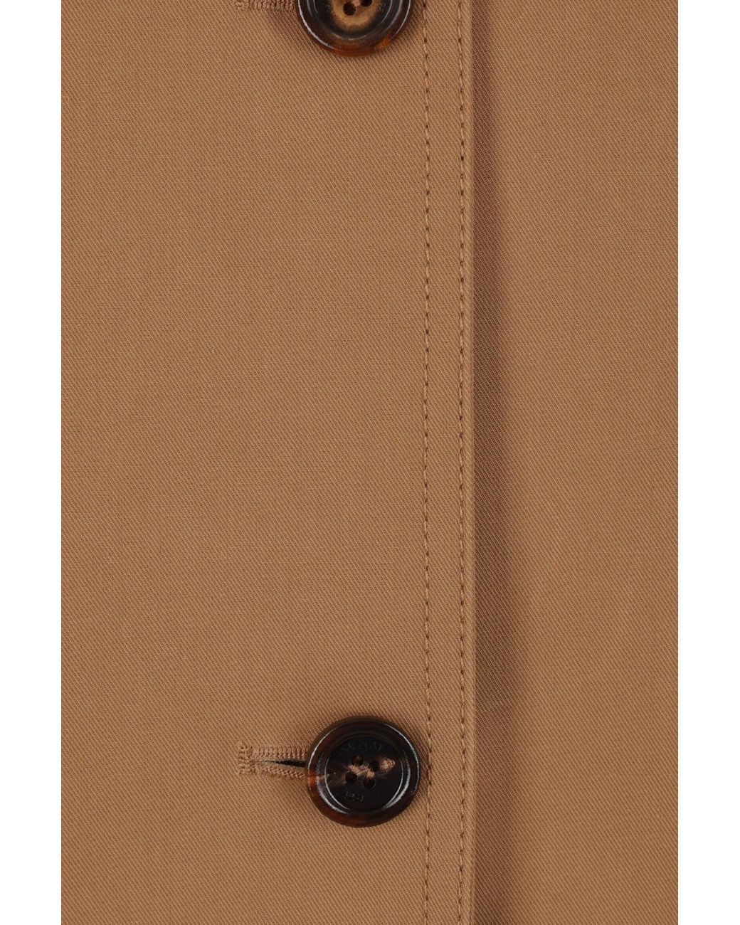 Max Mara Brown Moneta Button-Up Long-Sleeved Jacket