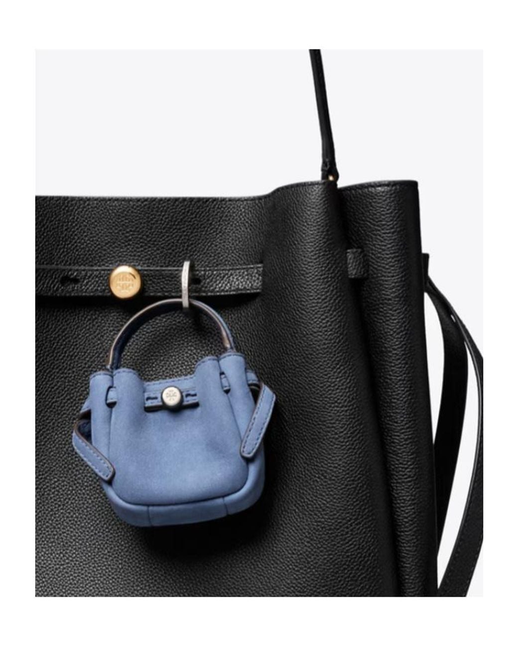 Tory Burch Blue Romy Bucket Bag Charm