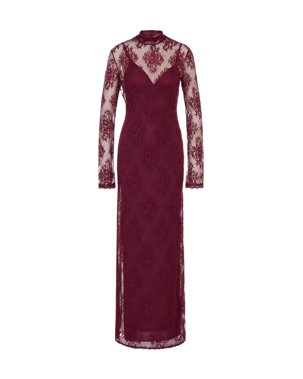 Aniye By Red Ruby Noir Vivi Lace Long Dress
