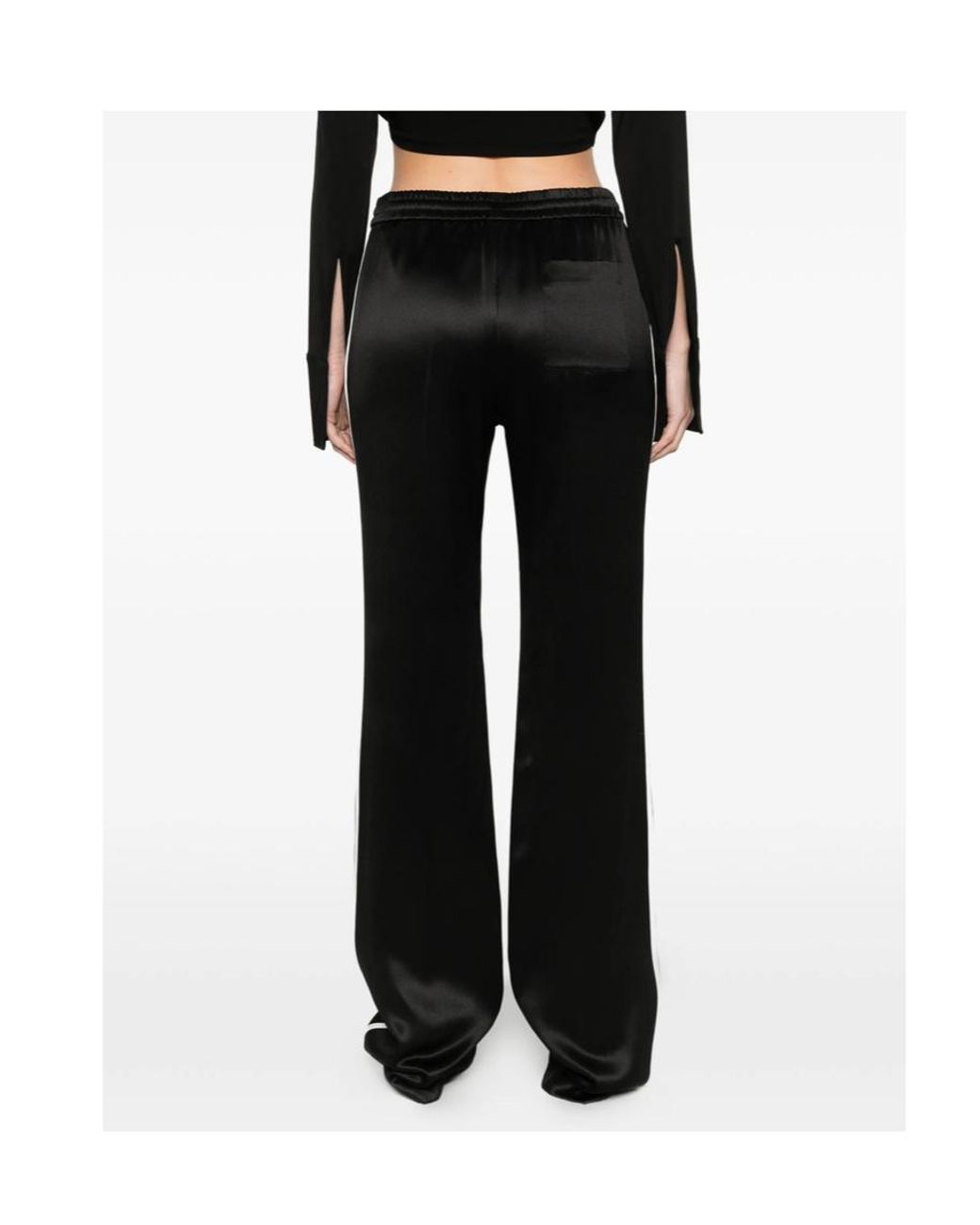Tom Ford Black Wide-Leg Trousers With An Elastic Waistband