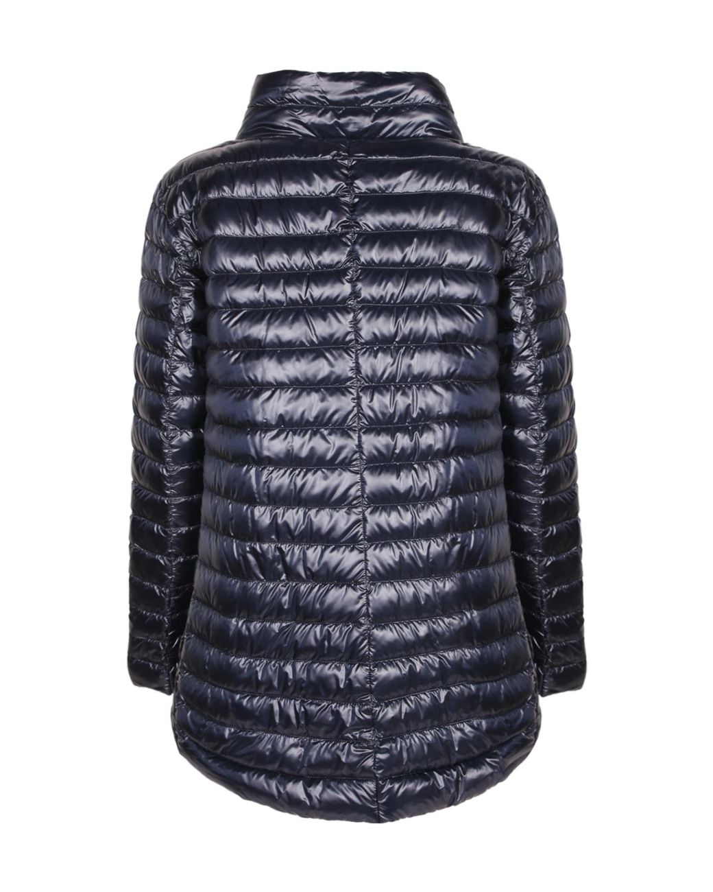 Herno Blue Reversible Button-Up Down Jacket
