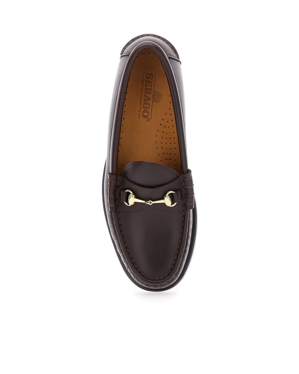 Sebago Brown Horsebit Slip-On Loafers
