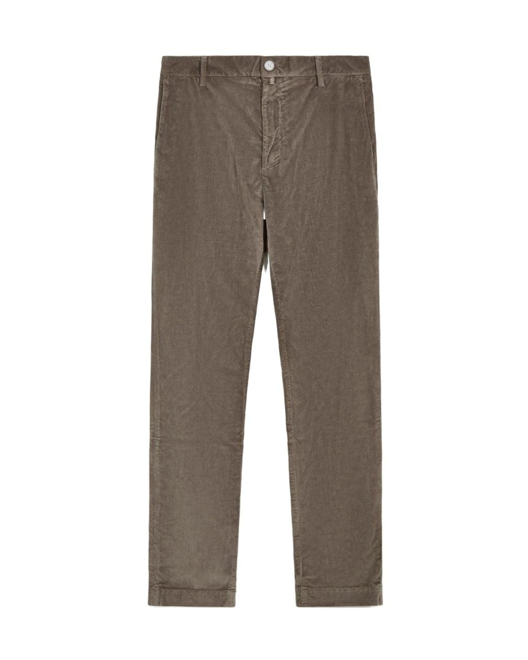 Jacob Cohen Gray Logo-Patch Corduroy Trousers for men