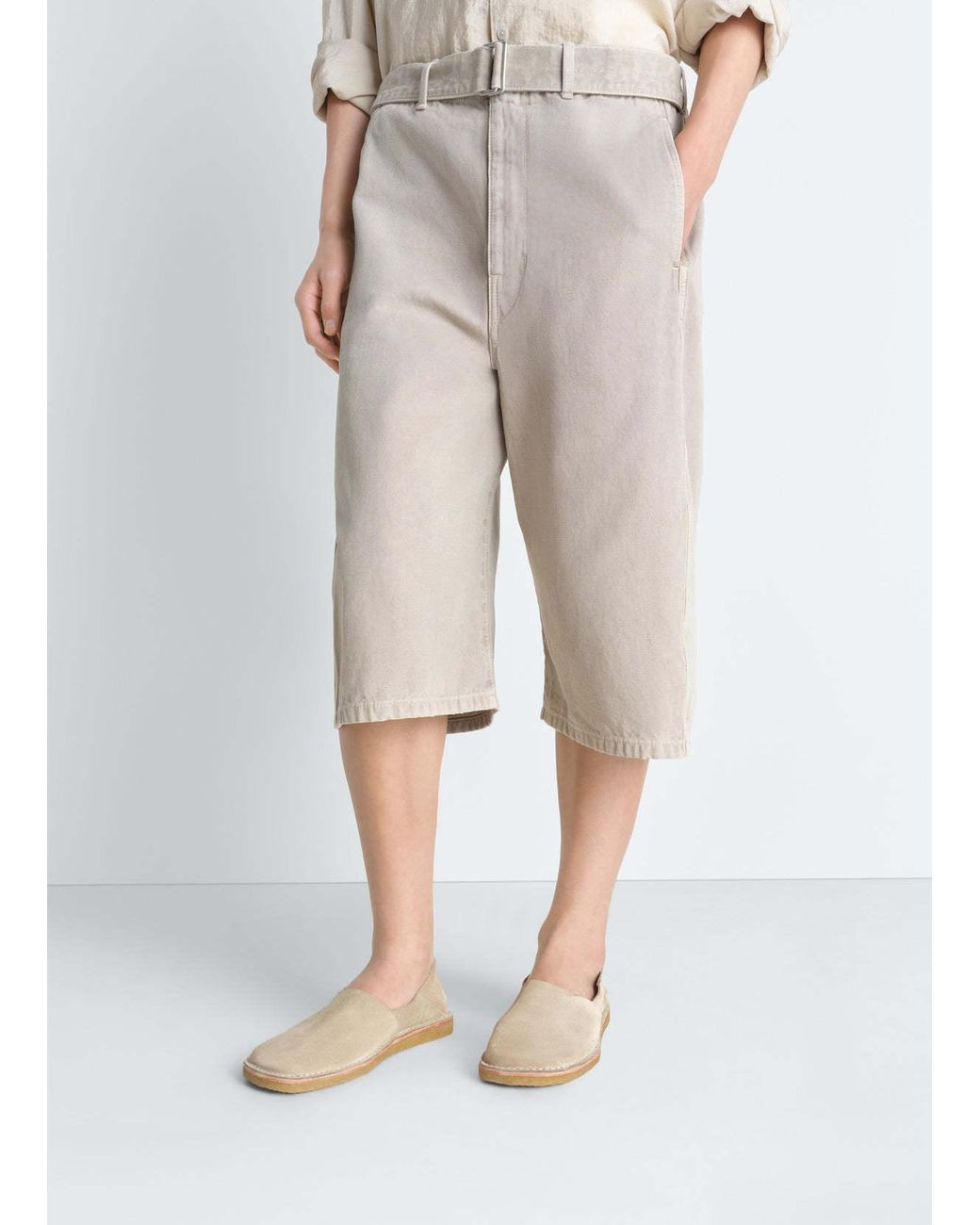 Lemaire Natural Square Slip-On Loafers