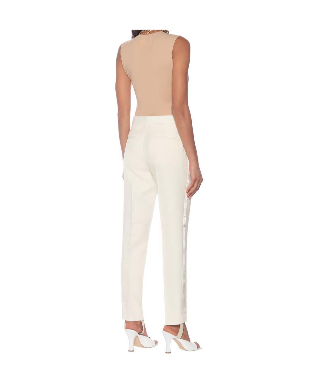 Wardrobe NYC White High-Waisted Casual Pants