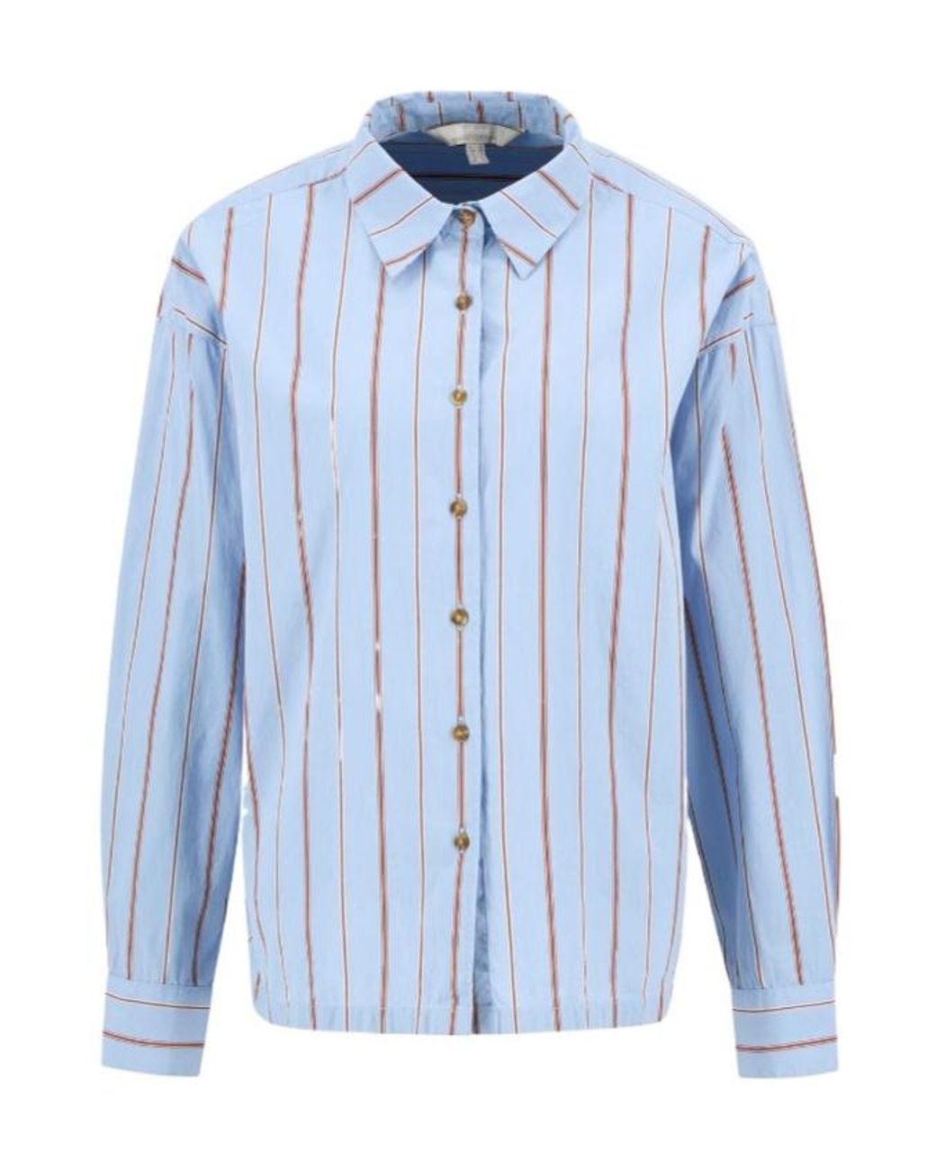 Barbour Blue Saffron Striped Relaxed Shirt