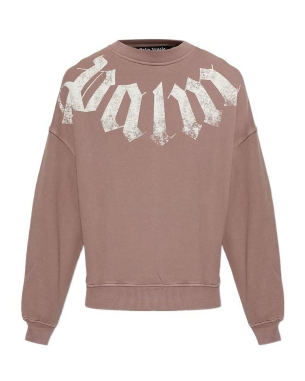 Palm Angels Pink Long-Sleeve Sweatshirt for men
