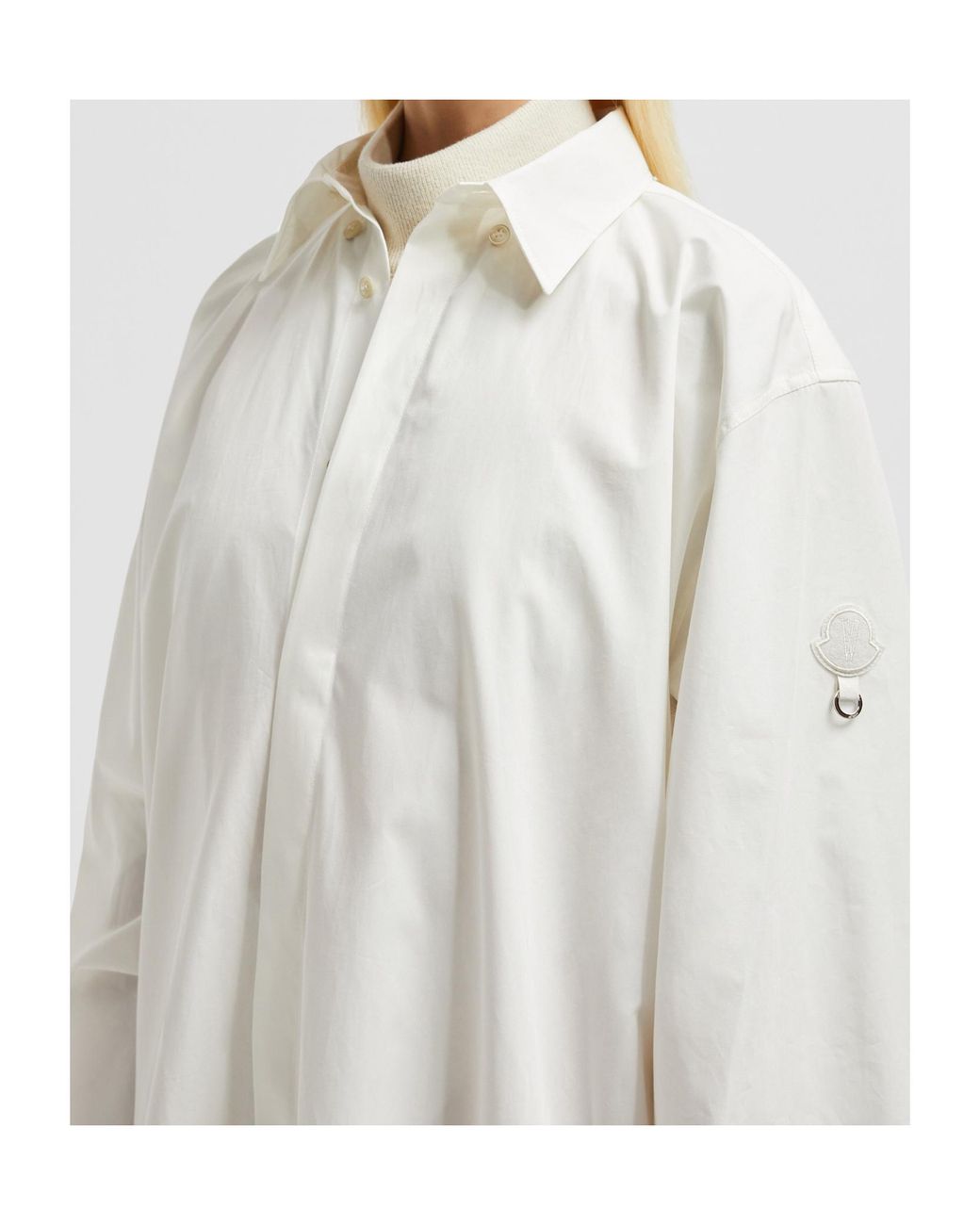 Moncler White X Willow Smith Long Sleeve Cotton Shirt