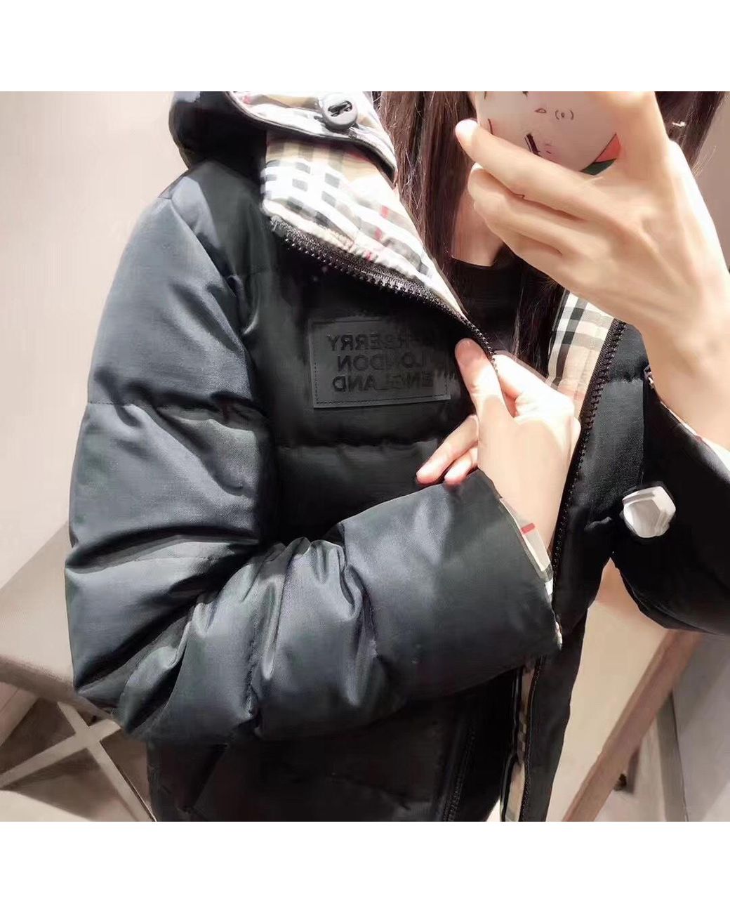 Burberry Multicolor Vintage Check Padded Jacket