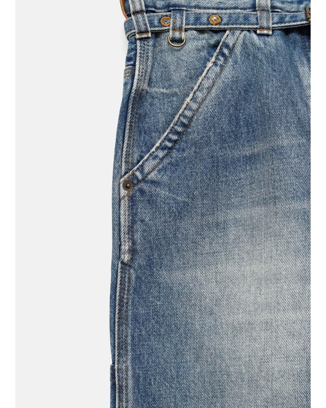 Dries Van Noten Blue Belt Loop Jeans